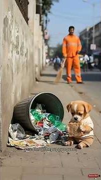 Poor hungry puppy's kind heart changed every thing, heart broken story💔😔#thepuppysquest