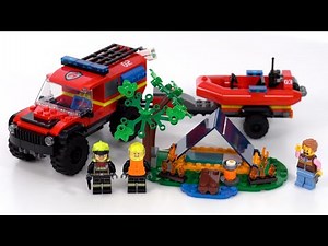 LEGO City 4x4 Fire Truck with Rescue Boat 60412 review! Wholesome little deal