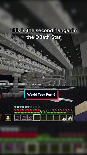 8000 Day Survival Minecraft World Tour Part 6 - Second Hangar Showcase