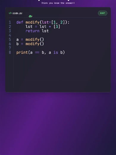 Can you solve this Python challenge? 🐍✨ Comment your answer below! (A, B, C, or D) Level: Easy 🟢 #python #coding #programming #learnpython #codingchallenge #pythonprogramming #tech #programmer #developer #code #learntocode #pythontutorial #codequiz #pythoncode #programmingtips #softwareengineer #techtok #codingtiktok #developerlife #pythonlearning