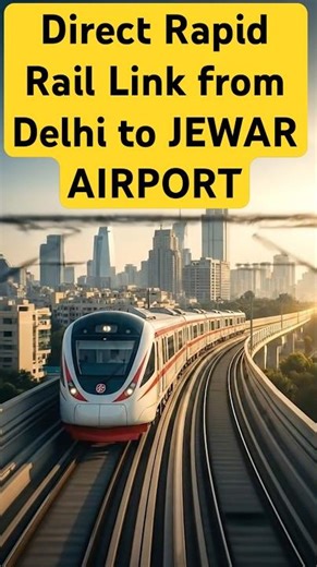Delhi to Jewar Airport direct RRTS 🚄✈️ Faster travel, NCR growth #jewarairport #yamunaexpressway