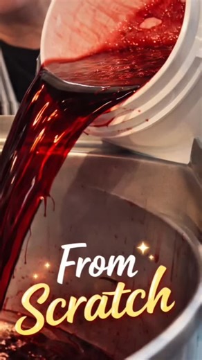 Making raspberry pancake syrup from scratch. #candykitchen #raspberry #syrup #seeitmade #howitsmade | Pioneer Valley