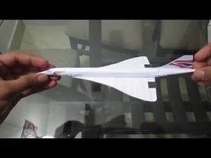 How to make a Concorde Model Airplane