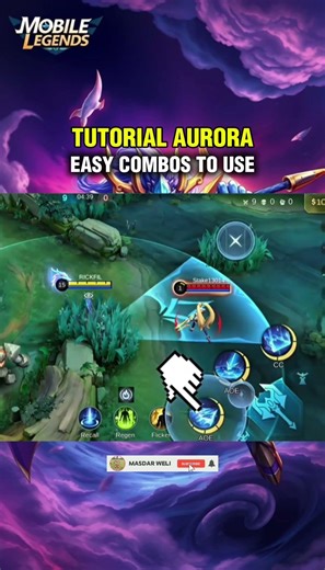 TUTORIAL AURORA ✅ EASY COMBOS TO USE #mobilelegends #mlbbheroes #mlbb #mundogaminmlbb