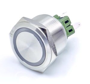 30mm Momentary Latching DC 12V LED Waterproof Metal Push Button Electrical Switch