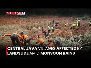 Monsoon Landslide Impacts Villages in Central Java | Asia One News