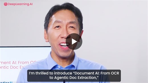 New course: Document AI: From OCR to Agentic Doc Extraction, built with LandingAI, where I m executive chairman, and taught by David Park and Andrea Kropp. Much of the world s data is locked in… | Andrew Ng | 131 comments
