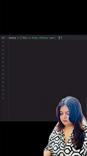 Build your own Spam Detector in Python in under 1 minute! #programming #coding #machinelearning