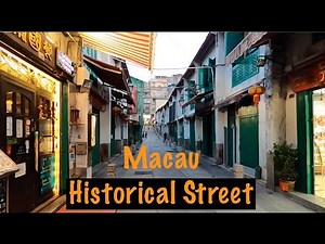 [4K] Walking Macau 2021: Prostitution street of Yesteryear - Rua da Felicidade - 福隆新街 - China