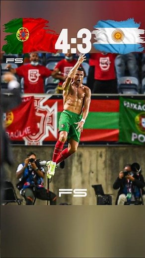 Tha day Cristiano Ronaldo shocked 🤯 Argentina vs Portugal | friendly match | #football #ronaldo #cr7
