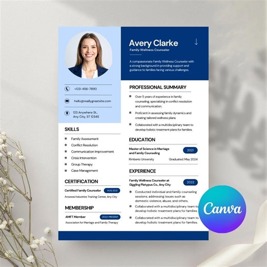 Classic Resume Template | Professional CV Design, Cover Letter (digital Download) - Etsy