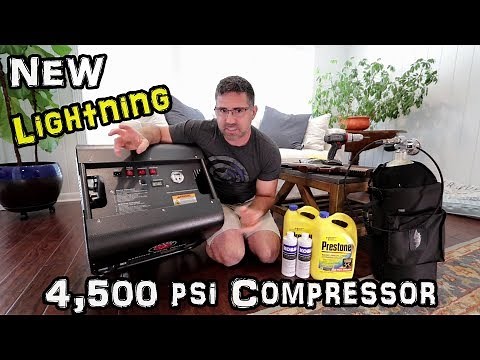 Hatsan Lightning 4,500 psi Airgun Compressor (Review) + PCP Air Rifle Refilling + Air Tank - SCBA