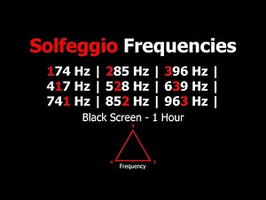 9 Solfeggio Frequencies | Combined Pure Tones | Ultimate Benefits | Black Screen - 1 Hour |
