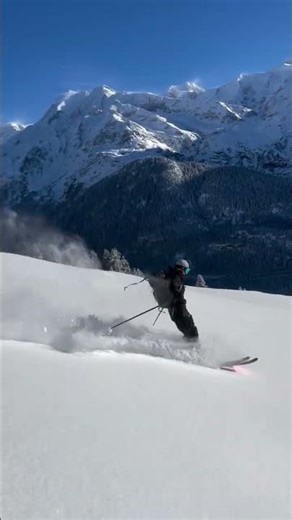 Kangourou Style Powder Skiing | Deep Snow Run French Alps