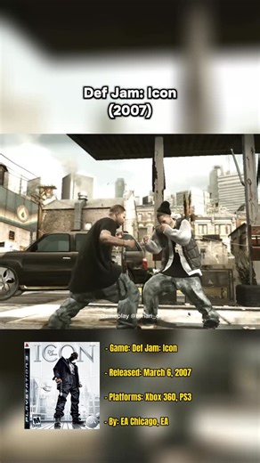 Brian on Instagram: "Who remembers Def Jam Icon? 👀 This was the 3rd game in the Def Jam series which was less wrestling oriented than the previous games and took more of a raw street fighting approach. Gameplay is similar to Fight Night Round 3 focusing more on an up-close brawl. You can toss your enemies into objects and watch them explode. You can DJ to switch the song in real time during battles. This game also featured a fully fledged story mode and online multiplayer as well. . . This game