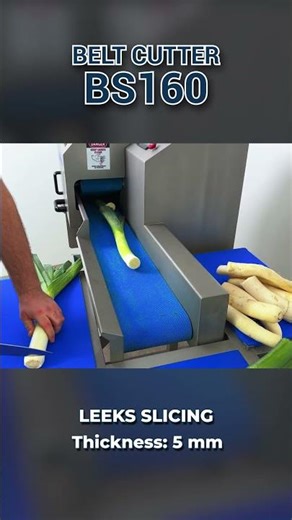 Leek Cutting Machine – Belt Cutter BS160⚙️