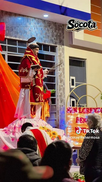 Inician las novenas de nuestro Patrón San Lorenzo. 📍 Sector Calle Jaén #novenas #fiestapatronal #sócota #cutervo #fyp