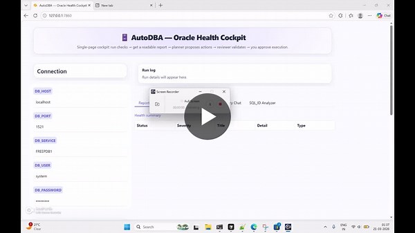 AI-Powered Oracle Performance Analysis with AutoDBA Prototype | Devarshi Joshi posted on the topic | LinkedIn
