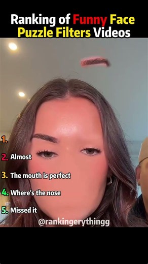 Ranking of Funny Face Puzzle Filters