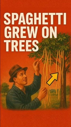 They Thought Spaghetti Came from TREES… and It Went Viral in 1957 😱🍝 #shorts #spaghetti #food