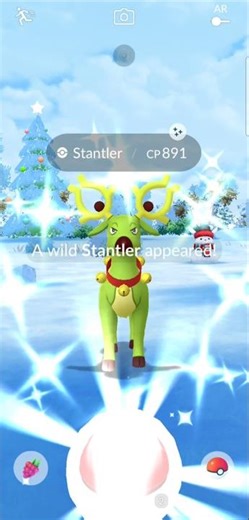 Shiny Stantler 💫🌟 So damn lucky 🌟💫 #pokemongo