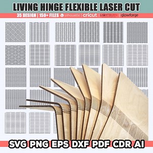 Flexible Laser Cut Files, Living Hinge Laser Cut, Flexible Pattern Svg, Dxf, Cdr, Wood Living Hinge File, Instant Download - Etsy