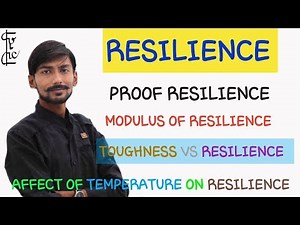 [Hindi] Resilience | Proof Resilience | Modulus of Resilience | Affect of Temperature on Resilience