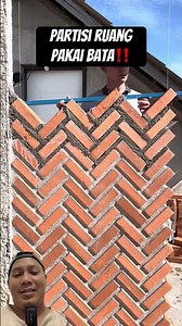 Herringbone brick wall layout #shorts #diy #craft #carpentry #construction