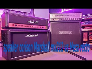 Speaker comparison Marshall mx212 vs Mesa recto