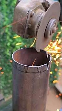 trick of connecting small iron pipes to large iron pipes