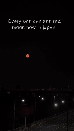 Red Moon Seen Across Japan Today