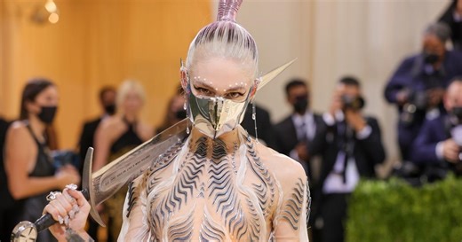 Grimes Reveals 'Innovative' Large Face Tattoo