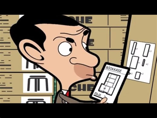 Mr. Bean - Confusion Over Flat Pack Furniture