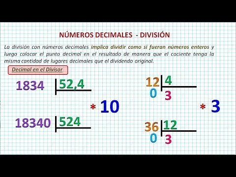 Números Decimales División