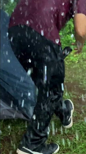 BAD WEATHER ⛈️ CAMPING HEAVY RAIN AND THUNDERSTORM