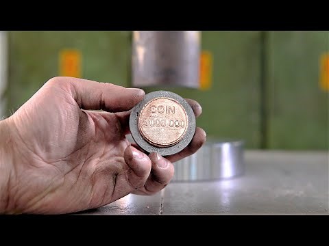 Making Coins with 150 Ton Hydraulic Press