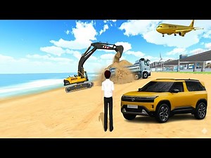 Heavy Excavator Loading Sand | Construction Work with JCB & Truck | Satisfying Gameplay