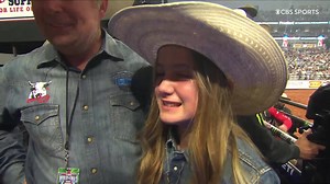 244K views · 12K reactions | Last night, this young girl’s dreams came true when she was able to flank her best friend at the PBR World Finals! Addi and Hard Labor are the perfect match, this bull knows exactly what to do when Addi is flanking him! | American Bucking Bull Inc. | Facebook