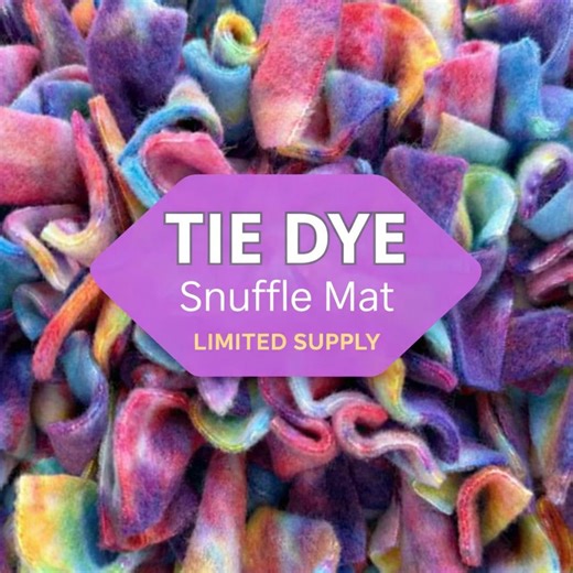 Handmade Snuffle Mat – Enrichment Puzzle With FREE Snuffle Ball Color is TIE DYE - Etsy