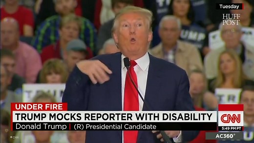 Remember when President-Elect Donald J. Trump mocked a disabled reporter? He still denies it. | HuffPost