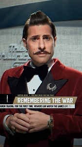 Panem's own Lucky Flickerman reminds us why they began #TheHungerGames in the first place. See the games come to life in #TheBalladOfSongbirdAndSnakes - In theaters November 17. Head here to sign up for FanAlerts!👇 fandan.co/TheBalladOfSongbirdsAndSnakes | Fandango