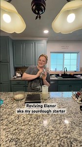 Feeding my sourdough starter