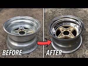 JDM WHEEL RESTORATION ( Mirror chrome polish ) | Enkei AP Racing 8jj