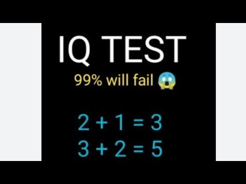 IQ Test 99% Fail 😱 / Can You Solve it 😊