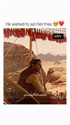 Randomly Viral Reels on Instagram: "🎬 Aladdin (2019) In the vibrant, bustling city of Agrabah, a clever young street thief named Aladdin dreams of a life beyond the narrow streets and struggles of his everyday world. When he discovers a magical lamp containing a playful and powerful Genie, he is granted the chance to become a prince and win the heart of the spirited Princess Jasmine, who longs for freedom beyond the palace walls. Alongside his loyal friend Abu and the Genie’s magical guidance,