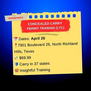 🚨 Get Your Texas LTC Certificate in Just One Day! $69.99 LTC Training - Legally Carry in 37 States! Take 1 class & get certified! Reserve your seat now! 👇 | Concealed Coalition