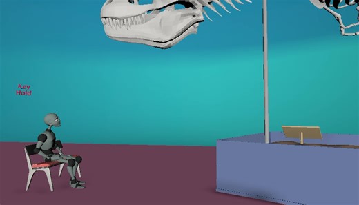 3D Animation Test- T-Rex Exibit, Erin Hunt