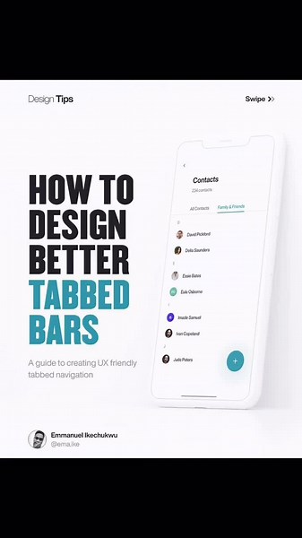#TutorialTuesday learn how to design better tabbed bars with this tutorial by Emmanuel #design #tabbar #appdesign