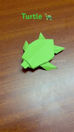 Origami Turtle 🐢 | Easy Origami Turtle Made by Origami Gadgets | (very easy) ‪@OrigamiGadgets‬