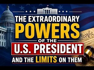 The Powers the US President Actually Has?